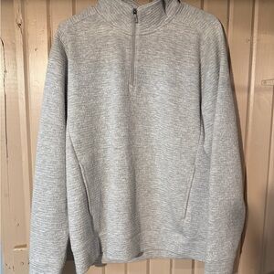 Men's Classic Gray Zip-Up Sweater